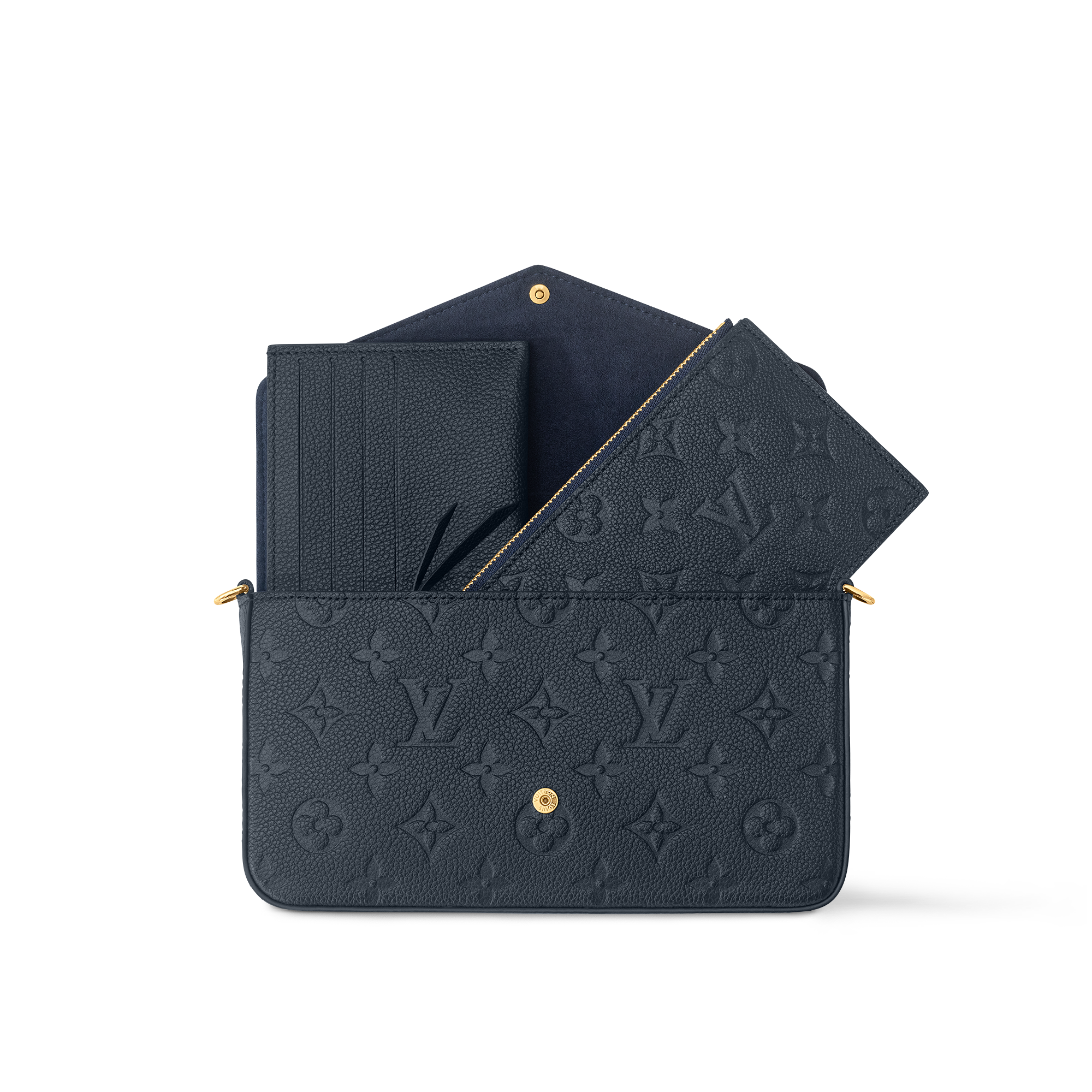 Félicie Pochette Monogram Empreinte Leder - Geldbörsen und